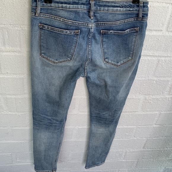 Vigoss Denim Mid Rise Jagger Distressed Skinny Jeans sz 27 - Picture 4 of 8